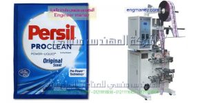 ماكينة تعبئة سوائل لزجه فى اكياس راسيه من شركه المهندس منسى