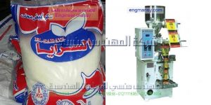 ماكينة تعبئة السكر نظام ميكانيكا بدون استخدام كمبروسر هواء   