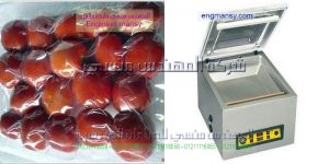 ماكينة فاكيوم لتغليف المواد الغذائية مثل البلح والبن وغيرها من المواد غرفة واحدة نصف اوتوماتيك