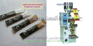 ماكينة تعبئة نسكافيه من شركة المهندس منسى للتعبئة والتغليف